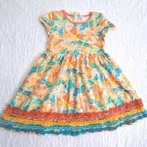 Matilda Jane Colourful Butterfly Print Kids Dress Size 6